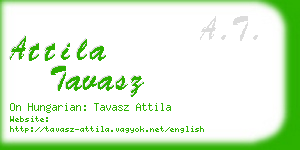 attila tavasz business card